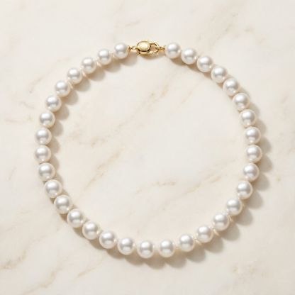 Aurum Vale Aanya Pearl Strand Necklace Signature