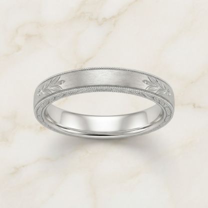 Aurum Vale Arin Men's Matte Band Heirloom front view