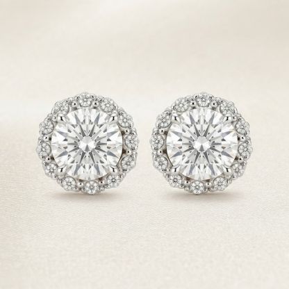 Aurum Vale Elara Diamond Stud Earrings Signature