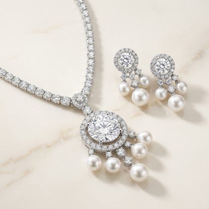 Aurum Vale Leela Bridal Jewelry Set Signature front view