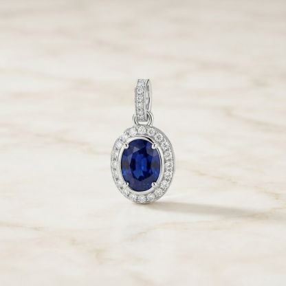 Aurum Vale Liora Sapphire Charm Signature