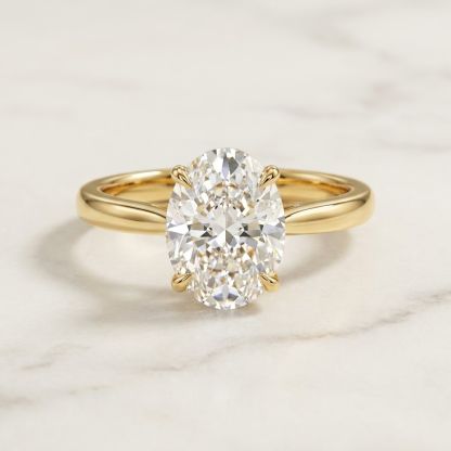 Aurum Vale Mira Oval Solitaire Ring Classic