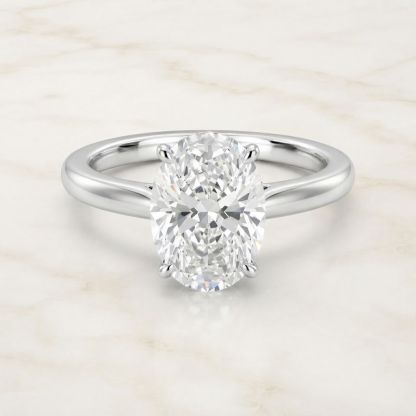 Aurum Vale Mira Oval Solitaire Ring Signature