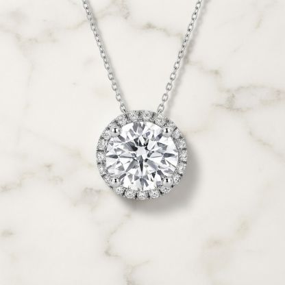 Aurum Vale Saanvi Diamond Pendant Signature front view