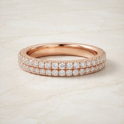 Aurum Vale Veda Rose Gold Band Atelier front view