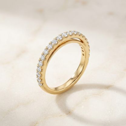 Aurum Vale Veda Rose Gold Band Cathedral