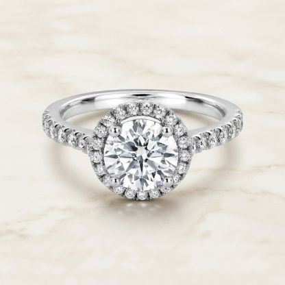 Aurum Vale Ziya Platinum Wedding Band Cathedral front view