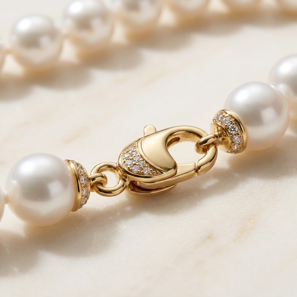 Aurum Vale Aanya Pearl Strand Necklace Signature