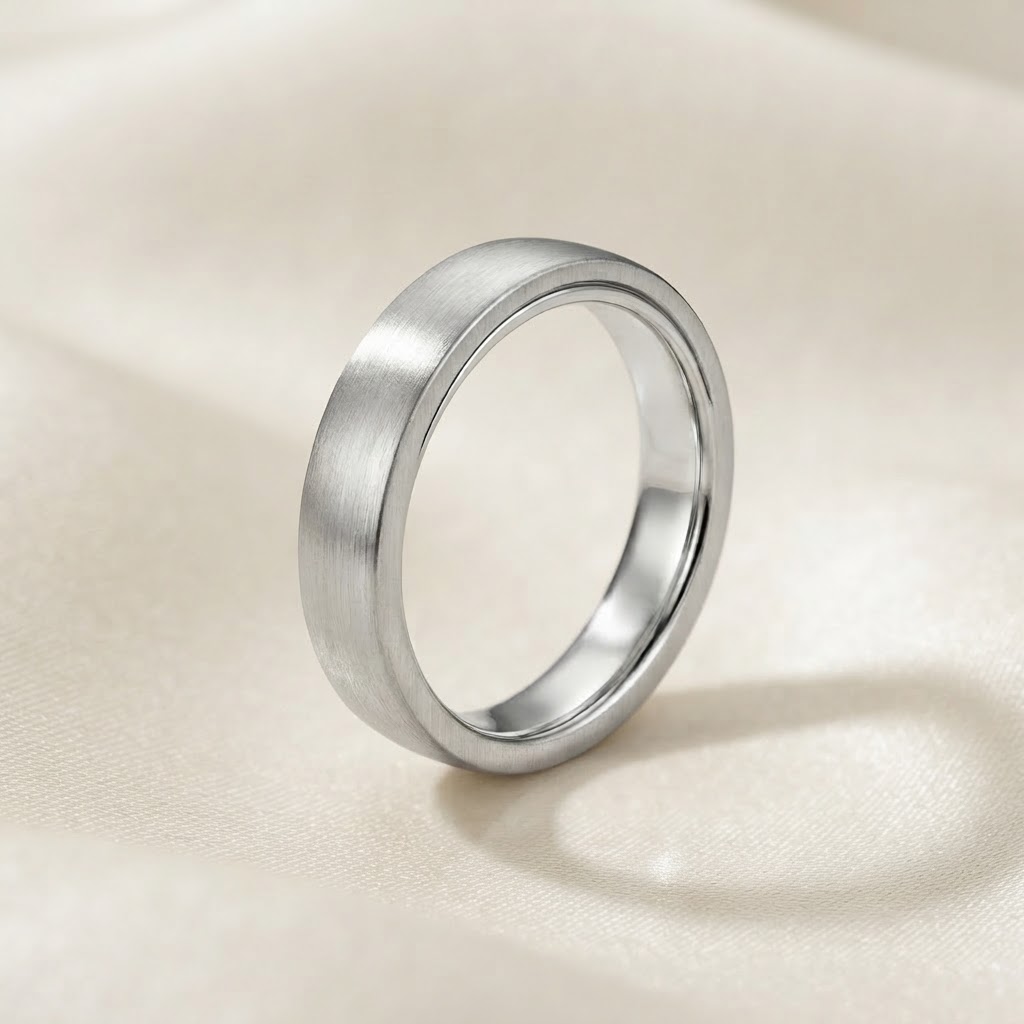Aurum Vale Arin Men&#039;s Matte Band Cathedral