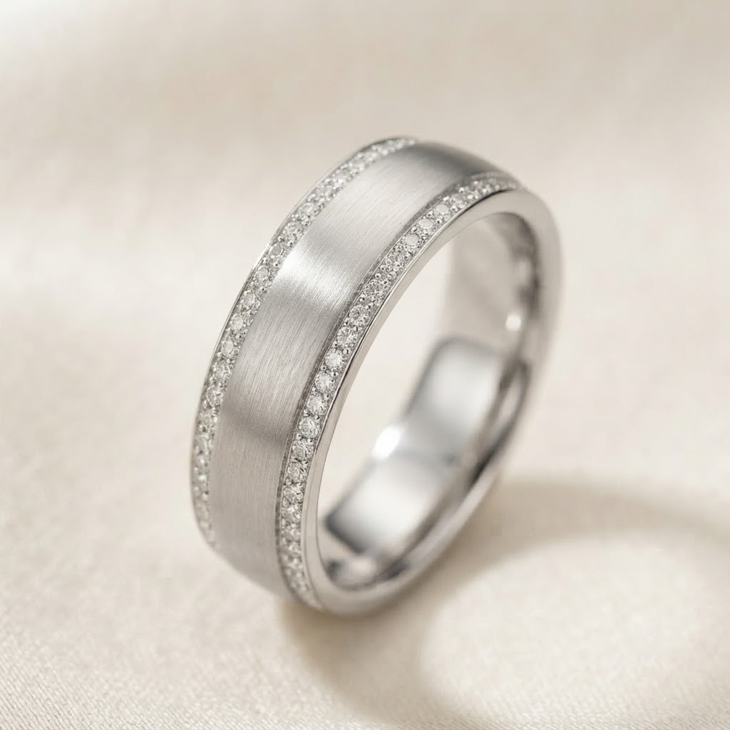 Aurum Vale Arin Men&#039;s Matte Band Luxe