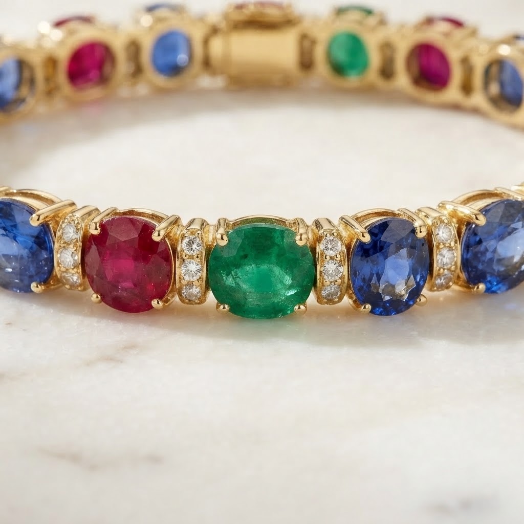 Aurum Vale Avni Gemstone Bracelet Signature