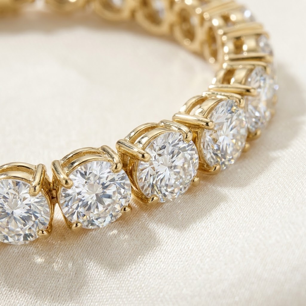 Aurum Vale Kavya Diamond Tennis Bracelet Heirloom