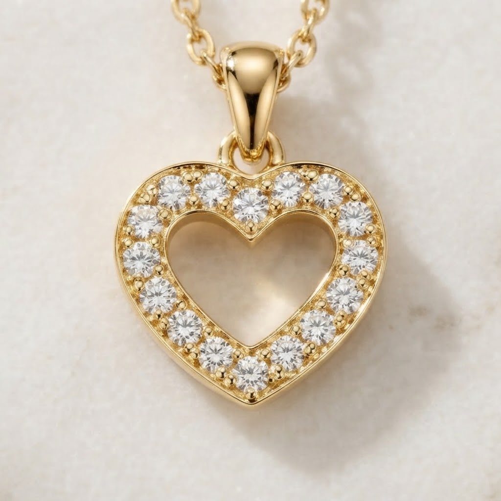 Aurum Vale Meera Kids Heart Pendant Signature