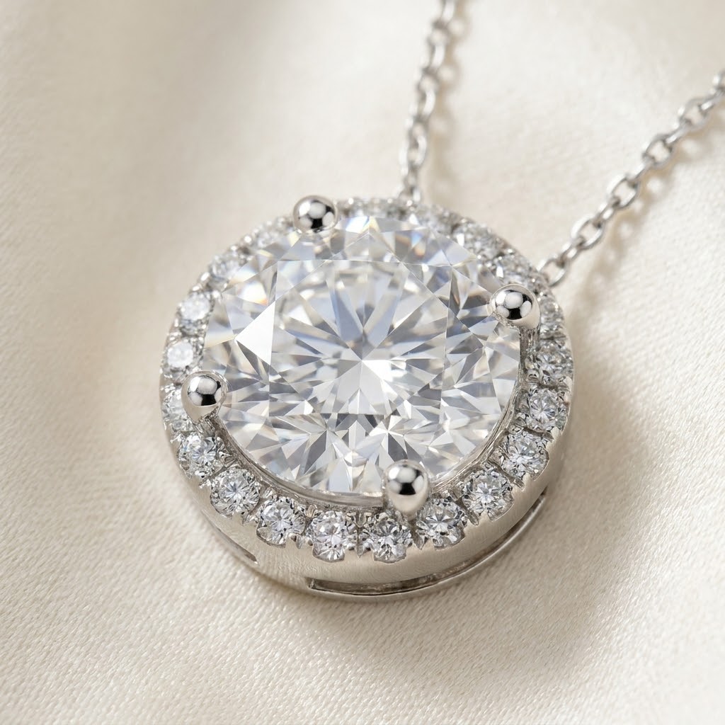 Aurum Vale Saanvi Diamond Pendant Signature