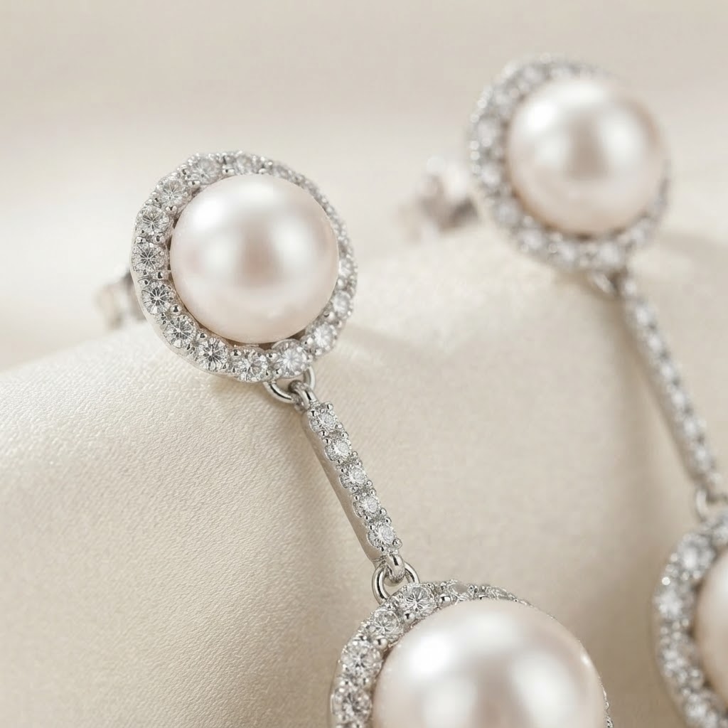 Aurum Vale Tara Pearl Drop Earrings Heirloom