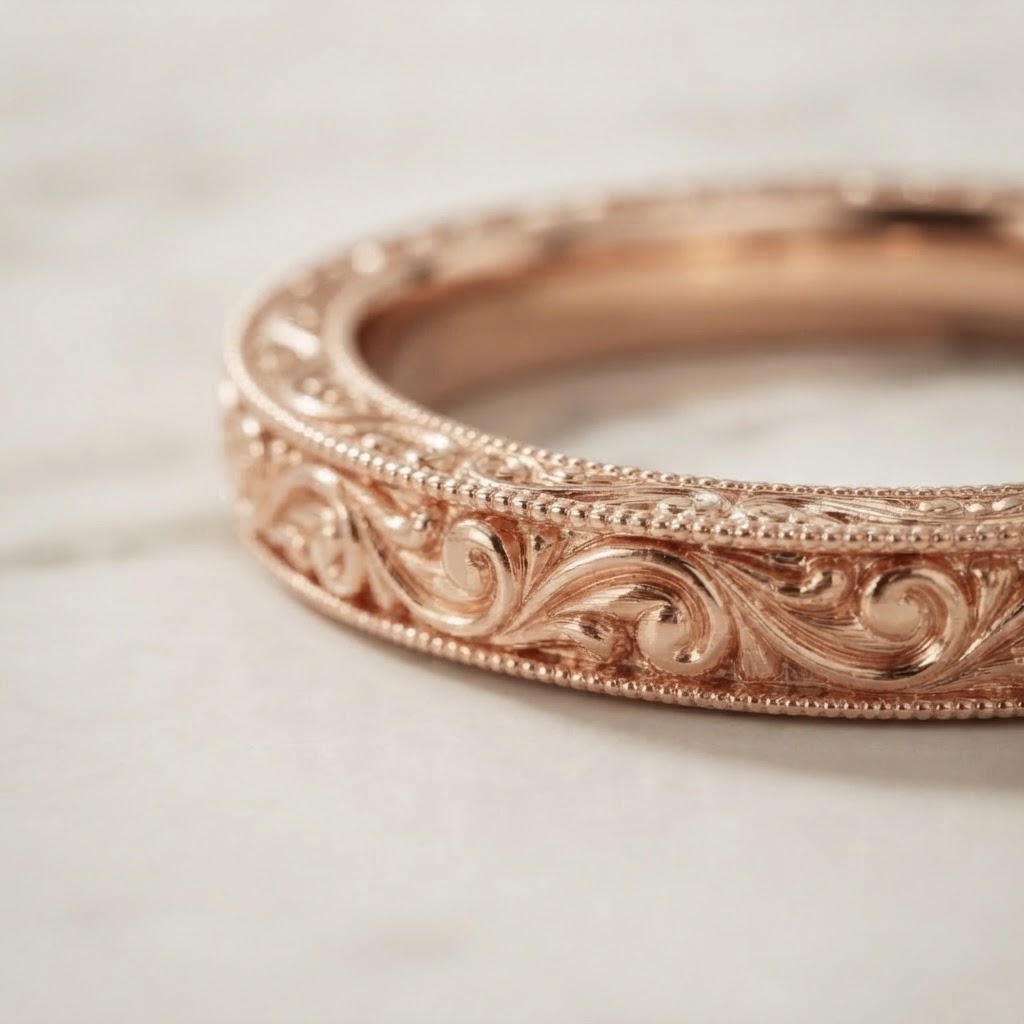 Aurum Vale Veda Rose Gold Band Classic