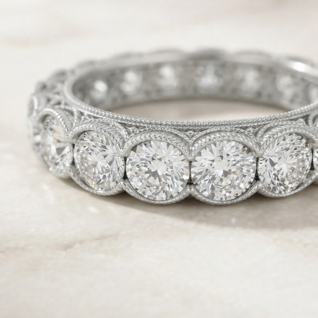Aurum Vale Ziya Platinum Wedding Band Atelier