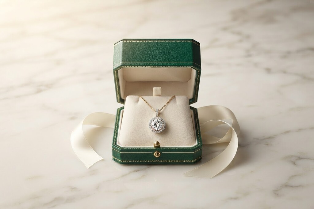 Gift-ready jewelry finished with considered details and signature presentation.